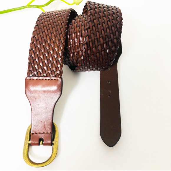 LOFT Genuine Woven Leather Belt - Picture 6 of 7